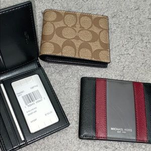 2 coach and 1 mk wallet